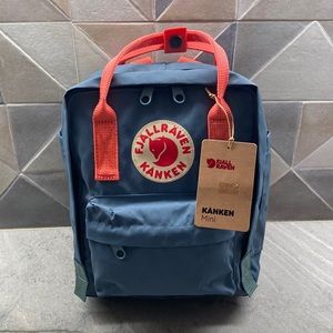 Fjallraven Kanken Mini Backpack - frost green/peach pink